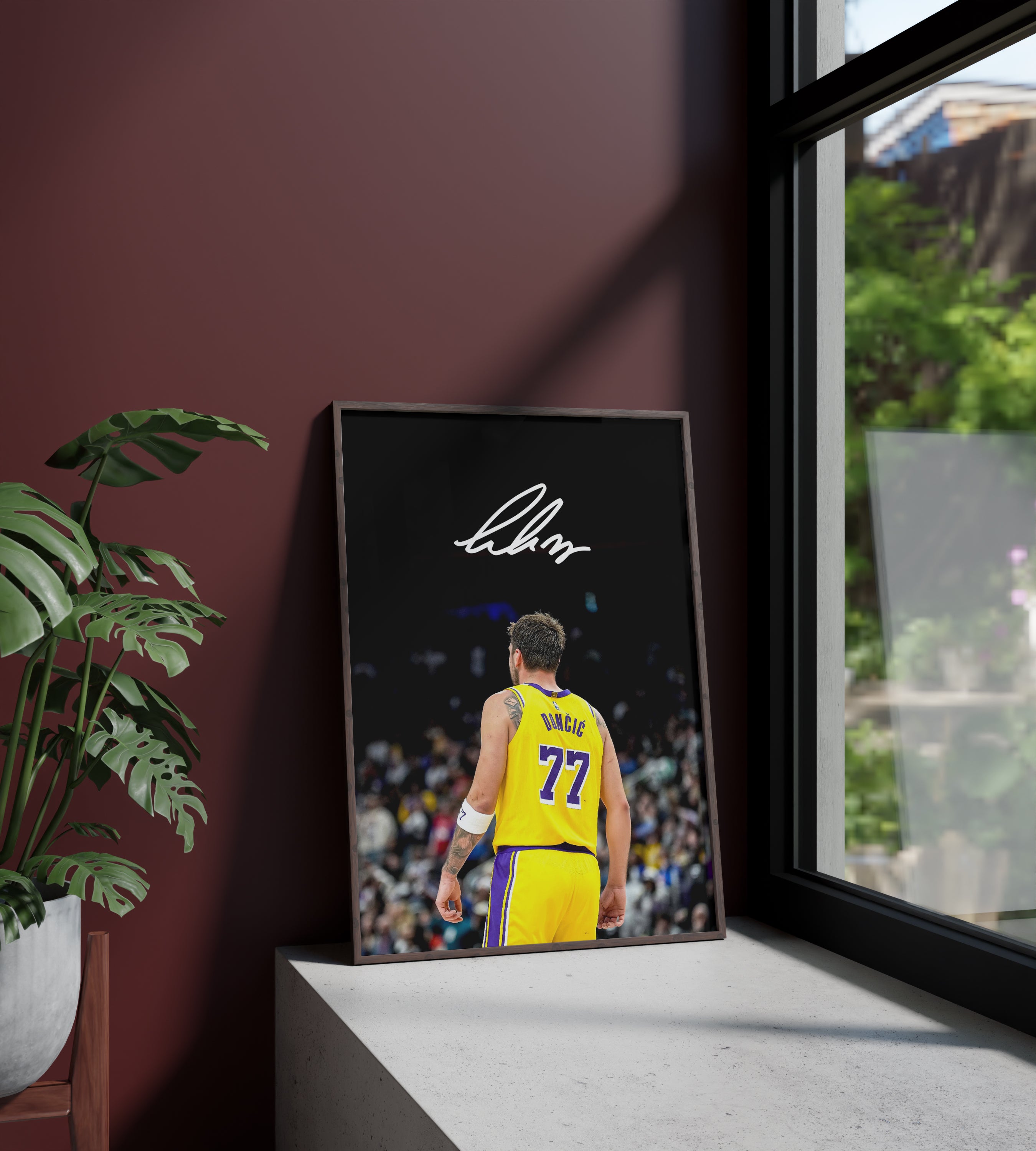 Luka Dončić. NBA. ALL STARTS. LAKERS.  basketball. poster. merchandising.